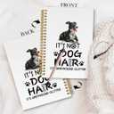 Greyhound Gifts Spiral Notebook, Dog Gifts for Women Journaling Notebooks, It's Not Dog Hair It's Greyhound Glitter College Ruled Spiral Notebook for School Office Supplies, 5.5x8.3 Inches