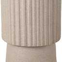 JONATHAN Y Louisa 19" Art Deco Tambour Side Table, Brown
