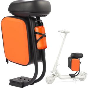 Scooter Seat with 10L Large Storage Bag & Cup Holder, Shock Absorption Seat Compatible with Xiaomi 1S M365 Pro Electric Scooter Accessory