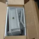 karlott Tall Nightstand with Charging Station, 22" Wood Nightstand with Drawer, Bedside Table with Storage and Shelf, Farmhouse End Accent Table for Bedroom, Living Room, Drawer Pre-Assembled, Grey