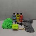 Car Wash Kit with Car Wash Soap Shampoo, Interior Cleaner, Wheel Cleaner, Car Detailing Cleaning Care Kit for Cars Trucks RVs SUVs Motorcycles Detailing Cleaning