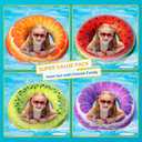 Jasonwell Inflatable Pool Floats Kids - 3 Pack Floaties Pool Tubes Swim Rings Fruit Water Floaty Watermelon Kiwi Orange Inflatable Pool Toys Float for Swimming Pool Party Lake Beach Kids Adults