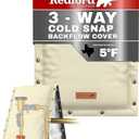 Cold Snap (5°F) Backflow Preventer Insulation Cover, 3-Way Custom, 16"W x 20"H, Pipe Insulation, Water Sprinkler Covers for Outside, Sprinkler Backflow Cover for Winter (Beige)