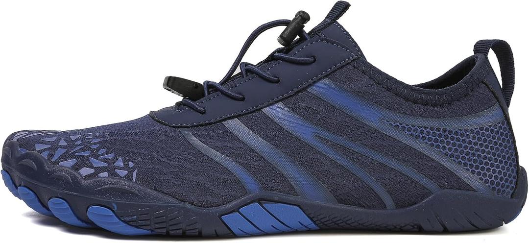 Hiking Barefoot Shoes for Women Men Breathable & Non-Slip Athletic Barefoot Wide Toe Water Shoes Lightweight Perfect for Walking,Running,and Swimming Size 8 Women/ 6 Men