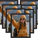 Giftgarden 8x10 Picture Frame Set of 7, Multi Photo Frames for Wall Decor or Tabletop Display, Black