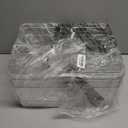 BINO | Plastic Storage Bins, Medium - 2 Pack | THE LUCID COLLECTION | Multi-Use Built-In Handles | BPA-Free | Clear Storage Containers | Fridge Organizer | Pantry & Home Organization