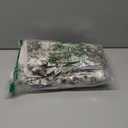 DEZENE Pack of 2 Vintage Floral Euro Sham Covers 26x26 Boho Farmhouse Accents Chenille Square Decorative Throw Pillow Cases for Living Room Couch Bed Home Decor, Green and Taupe