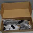 Led Desk Lamp for Home Office - Adjustable Gooseneck Table Stand with Clamp 5 Color Modes and 10 Brightness for Architect Puzzle Light Reading Craft Computer Work Study Sewing(Black)