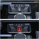 Aunginsy Car 4WD Mode Switch Push Button Trim Cover Compatible with Toyota Tundra 2022-2025 Car Center Console 4WD Four-Wheel Drive Gear Shift Panel Frame Differential Shift Protector ABS Accessories