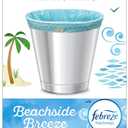 Glad Small Trash Bags 4 Gallon, Febreze Beachside Breeze Garbage Bags, Odor Resistant with Drawstring, 80 Count