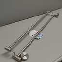 TocTen Double Bath Towel Bar - Thicken SUS304 Stainless Steel Towel Rack for Bathroom, Bathroom Accessories Double Towel Rod Heavy Duty Wall Mounted Towel Holder (Brushed Nickel, 33 in)