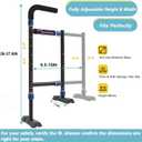 Stair Assist Cane for Seniors, Height & Width Adjustable Stair Climbing Aid, Fits Most Indoor & Outdoor Steps, Wide Anti-Slip Base, Ideal for Sore Knees & Post-Surgery Recovery 300 lbs