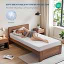 BEDLORE Waterproof Mattress Protector, Twin Size Mattress Pad with Deep Pocket 6"-15" Depth, Soft Breathable Single Bed Mattress Cover for Bedroom, Dorm Room (White)