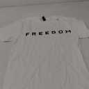 Charlie Kirk Freedom Shirt | In Memory of Charlie Kirk Shirt | Freedom Shirt Charlie Kirk T-Shirt | Freedom Charlie Kirk Shirts | American Patriot Tee | Conservative Freedom & Liberty Graphic T-Shirt Adults (White), M
