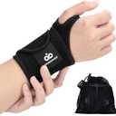 INDEEMAX Copper Carpal Tunnel Wrist Brace, 2 Pack Wrist Support Wraps for Men Women, Adjustable Compression Wrist Brace for Tendonitis, Pain Relief, Arthritis, Sports, Work, Sleeping, Both Hands, black