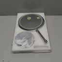 DEIOVWXS Makeup Mirror, 3000mAh Rechargeable Double-Sided Magnifying Vanity Mirror with 3 Colors, 1X/10X, 360 Rotation, Adjustable Brightness, Gifts for Mom, Women,Wife, Girls, Dorm Room Essential (Chrome)