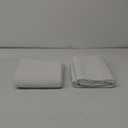 Joydeco Linen Blackout Curtains for Bedroom 96 Inches Long Back Tab/Rod Pocket Heavy Duty Living Room Drapes Thermal Insulated Noise Reduce Cancelling Curtains 2 Panels W52 x L96 Inch Pure White (52"W x 96"L (Pack of 2), Pure White)