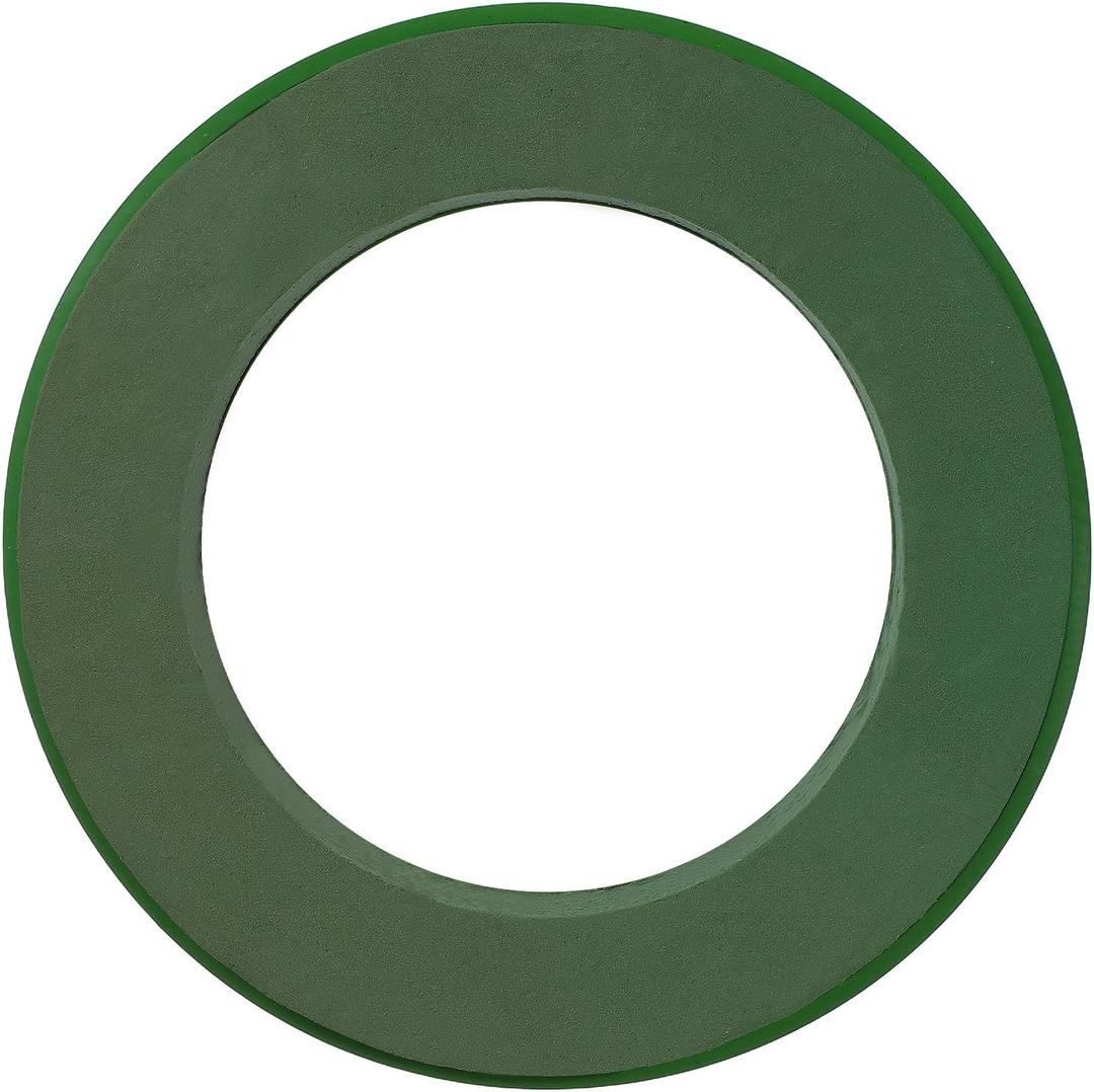 Foam Rings - 11-Inch Wet Floral Foam Designer Ring Wreath Base (Green)