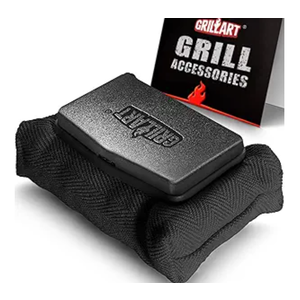GRILLART Grill Brush Bristle Free, Replaceable BBQ Cleaning Pad (No Handle), Safe Replacement Cleaning Pad/Head for Cast Iron/Stainless Steel Grates  Dark Black