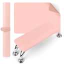 Nail Arm Rest for Acrylic Nails with Nail Table Mat, Microfiber Leather Nail Hand Rest Cushion for Nails, Soft Hand Pillow Footstool with Foldable Nail Art Hand Rest Pad for Nail Tech Use (Pink)