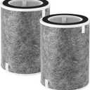 HP202 HP201 Replacement Filter for Shark HP200 Series Air Purifier HP201 HP232 HP302 HC502,3-in-1 True HEPA High-Efficiency Activated Carbon Filter,Part #HE2FKBAS,HE2FKBASMB,2 Pack