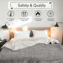 Electric Heated Blanket 72"x84" Full Size for Safe Overnight Sleeping, Dual-Sided Microplush & Sherpa for Bed Use, 4 Heat Settings & 10 Hours Auto Off, Cozy Relaxing, Machine Washable-Light Gray
