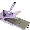 Heat Press 15x15 inch Industrial Quality Sublimation Heat Press, Slide Out Heat Transfer Machine for T-Shirt, Purple