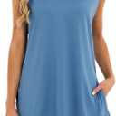VUTRU Women's Short Set 2 Piece Summer Outfits Matching V Neck Tank Top and Shorts with Pockets Lounge Beach Vacation, M
