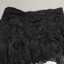 Kolagri Women Y2K Lace Mini Skirt Low Rise Pleated Ruffle Short Skirts Layered Flowy Asymmetrical Fairy Half Slip Skirt Large