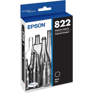 EPSON 822 DURABrite Ultra Ink Standard Capacity Black Cartridge (T822120-S) Works with WorkForce Pro WF-3820,3823, 4820, 4830, 4833, 4834