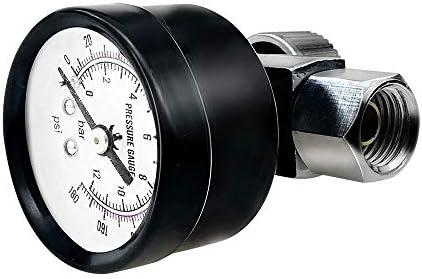 Beduan Water Pressure Regulator Valve, G-1/4" Male Water Pressure Reducer Adjustable Control Valve with Gauge