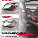 KEMIMOTO X3 Flip Windshield Compatible with Can-Am Maverick X3 & X3 Max