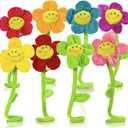 Tplay Flower Plush Stuffed Kids: Bendable Stems Flores Toys Sunflower Bouquet Room Decor Girls Gifts Age 4-8