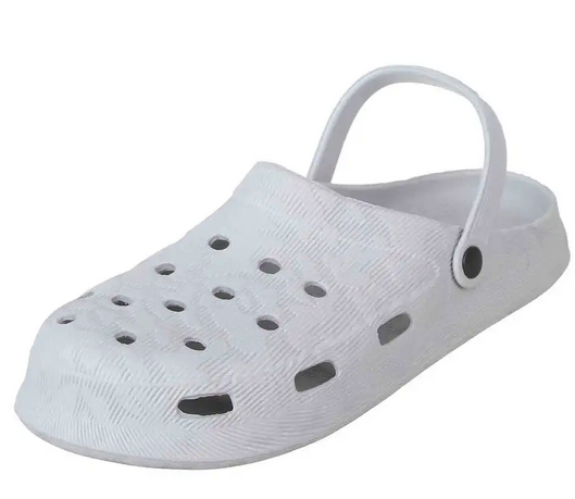 Womans White Slippers 8