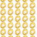 Riakrum 50 Pack Fairy Lights Battery Operated [3 Styles], 7ft 20 LED String Lights Bulk Waterproof String for Christmas Mason Jars Wedding Engagement Party Decorations Table Centerpiece(Warm White)