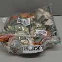 13.78 inch Farmhouse Fall Wreath Decor for Front Door with White Green Pumpkins,Autumn Fall Eucalyptus Wreath with Maple Leaves,Harvest Door Wreath for Autumn or Thanksgiving Decorations