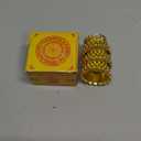 OwnMy 6 PCS Metal Lotus Ghee Oil Lamp Holder Gold Lotus Tea Light Candle Holders Set, Altar Lotus Diya Butter Lamp Holders for Diwali Puja Pooja Decoration Candle Centerpieces