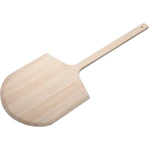 Winco 14" x 15" x 15" Wooden Pizza Peel With 36" Handle