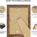 Hongkee 5.5 x 8.5 Diploma Frame Set of 2, Made of Real Glass and Rustic Brown Wooden Frame - 5.5 by 8.5 Photo for Wall or Tabletop