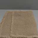 Waffle Bath Mat, Boho Bathroom Rugs Non Slip Washable Super Absorbent Quick Dry Farmhouse Bathroom Decor, 30"x20" Khaki (1'8" x 2'6" (Rectangular))