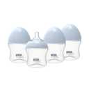 Anti-Colic Glass Baby Bottle 5oz with "S" Flow Rate Nipple for 0-3 Months, 4 Pack, MM101A