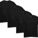 Men's Essentials Tshirt 4 Packs, ComfortSoft Tee, Cotton Shirt for Men, Size XXL
