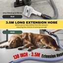 Pet Hair Grooming Brush Vacuum Attachment for Dogs, Cats with Vacuum Extension Hose up to 3.5M  Compatible with Miele, Shark Rocket HV322, HV301, HV371, Rotator NV501, Navigator NV350 Series & More