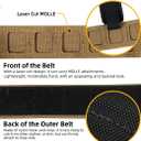 IDOGEAR SPORTS Tactical MOLLE Belt Quick Release Rigger Belt 1.5/2 Inner & Outer Combat Heavy Duty (Medium(34"-38"), Coyote Brown)