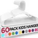 Utopia Home 60 Pack Kids Hangers - 11.5 Inch Plastic Baby Hangers for Closet - Childrens Hanger for Clothes & Infant Hanger for Closet (White)
