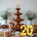 20th Birthday Decorations for Women Men,Happy 20 Year Old Birthday Decorations for Centerpieces Table,20 Light Up Numbers Sign Led for Party Backdrop Wall Decor for Wedding Anniversary Home