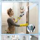 MakeFit Dual Handheld Shower Head Combo, 2-in-1 Rain Shower Heads System 8 Inch Rainfall Shower Head and 10 Modes High Pressure Hand Held Showerhead with Built-in Power Wash