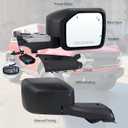 Right Passenger Side Mirror Compatible With 2021 2022 2023 2024 2025 2026 Ford Bronco NO Fits Sport With Manual Folding Power Glass Heated Blind Spot Matte Black Replace#M2DZ-17682-B (7Pins)