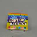 Bath Toys, 8 Pcs Light Up Floating Rubber Animal Toys Set, Flashing Color Changing Light in Water, Baby Infants Kids Toddler Child Preschool Bathtub Bathroom Shower Games Swimming Pool Party