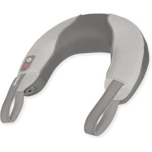 Homedics Pro Therapy Vibration Neck Massager with Heat  Soft Foam, Vibration Massage, Plus Soothing Heat and Choice of 2 Speeds, Pull Tighter to Increase Intensity, Tan